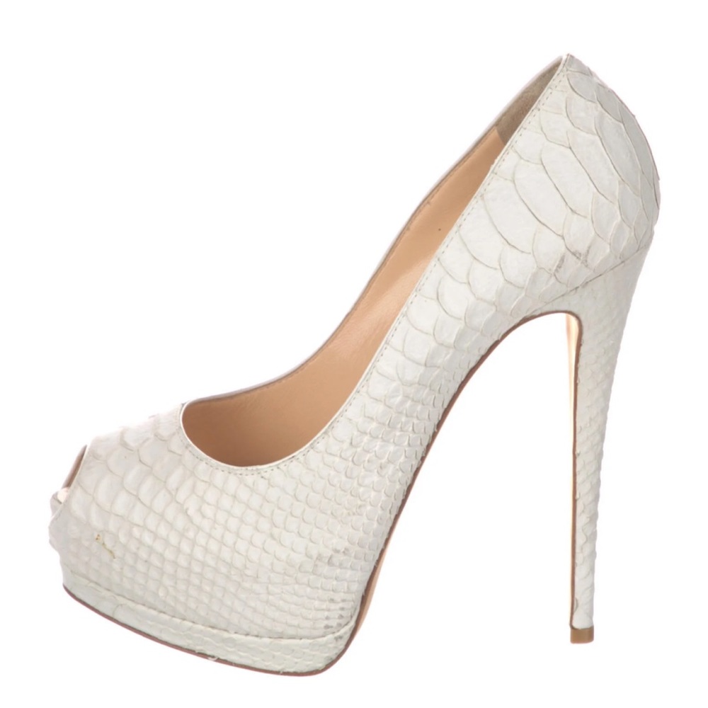 Giuseppe Zanotti Python Leather Animal Print Stil… - image 2